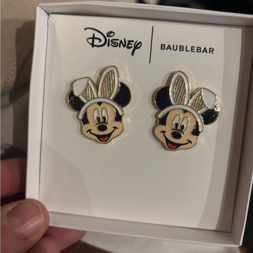 Disney Baublebar Mickey Mouse Bunny Ears Earrings